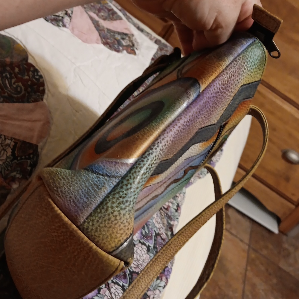 Anuschka Colorful Geometric Purse - Picture 12 of 12